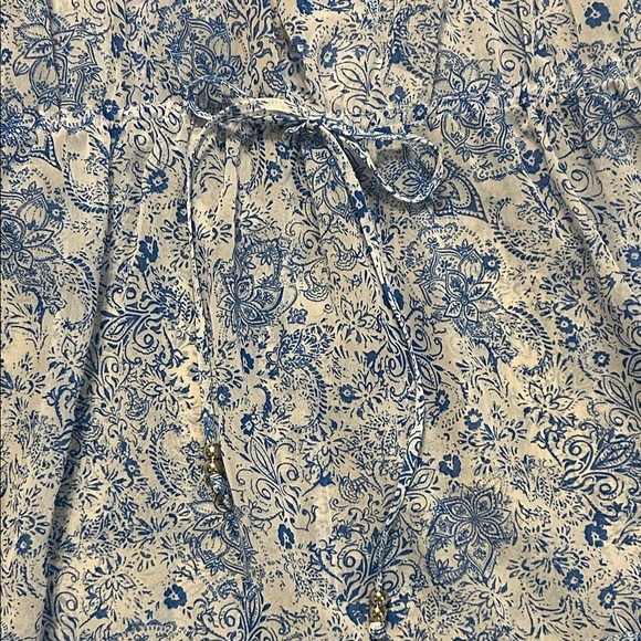 Time & Tru Floral Flowy Sheer Swim Suit Cover Up - Picture 5 of 6